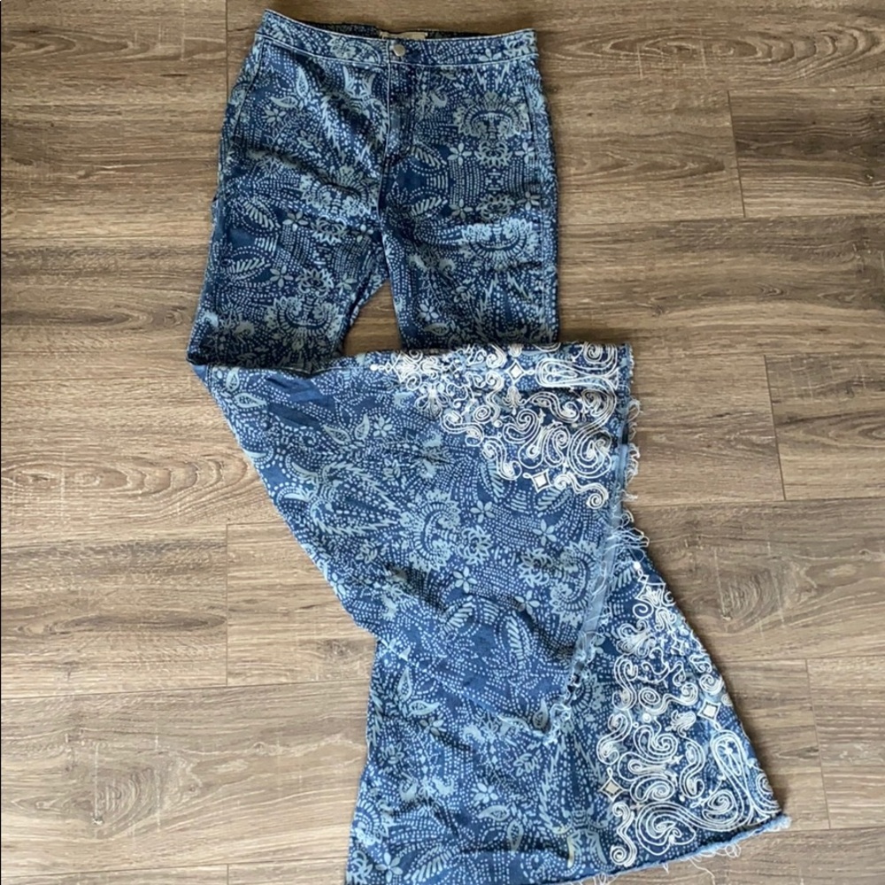 Free People Just Float on Flare Jeans